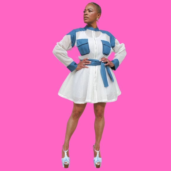 TRINITY SHIRT DRESS www.nikishaw.com - Picture 1 of 4